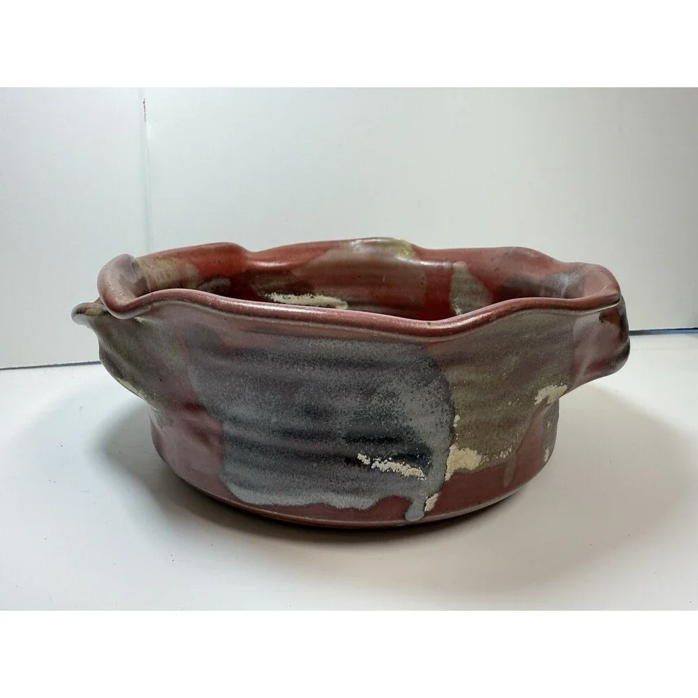 Buie Pottery Baker With 2 Handles 2 Quart Baking Serving Bowl